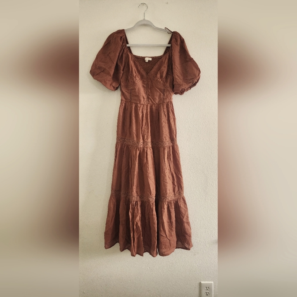 Brown maxi dress